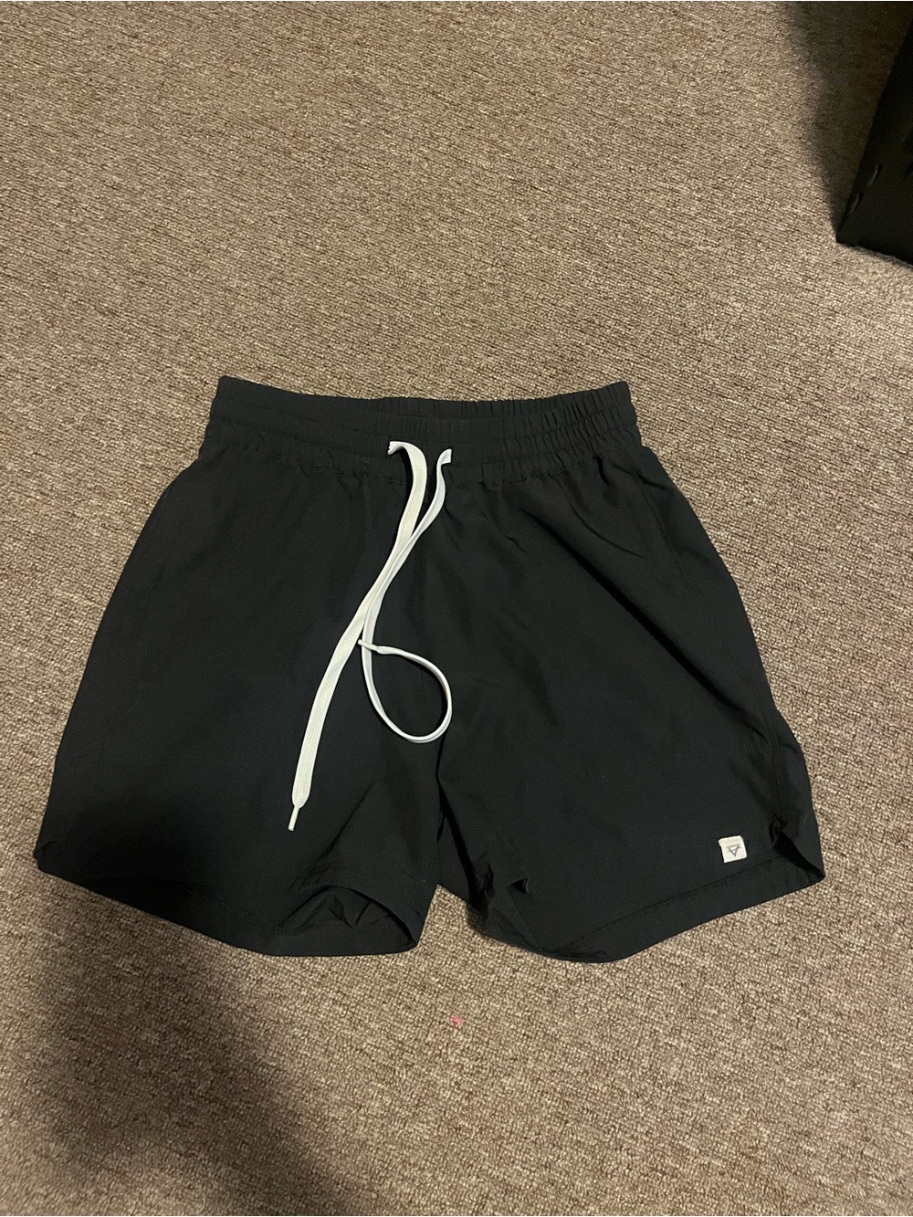 Men's Black Swim Shorts with Drawstring